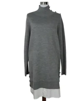 Veronica Beard Grey Wool Sweater Dress sz 8