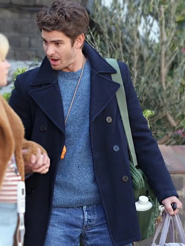 We Live in Time 2024 Andrew Garfield Peacoat