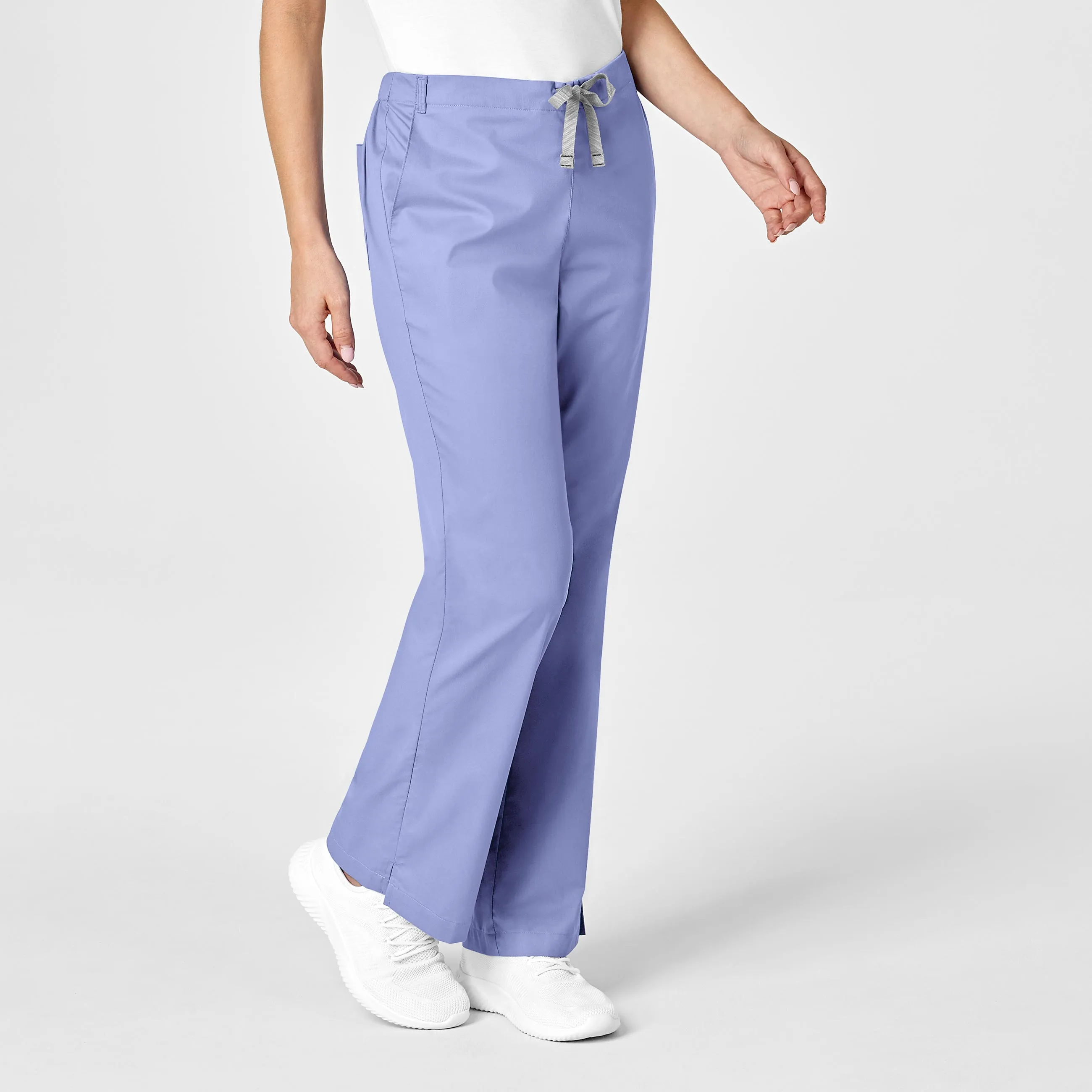 WonderWORK Women's Flare Leg Scrub Pant - Ceil Blue