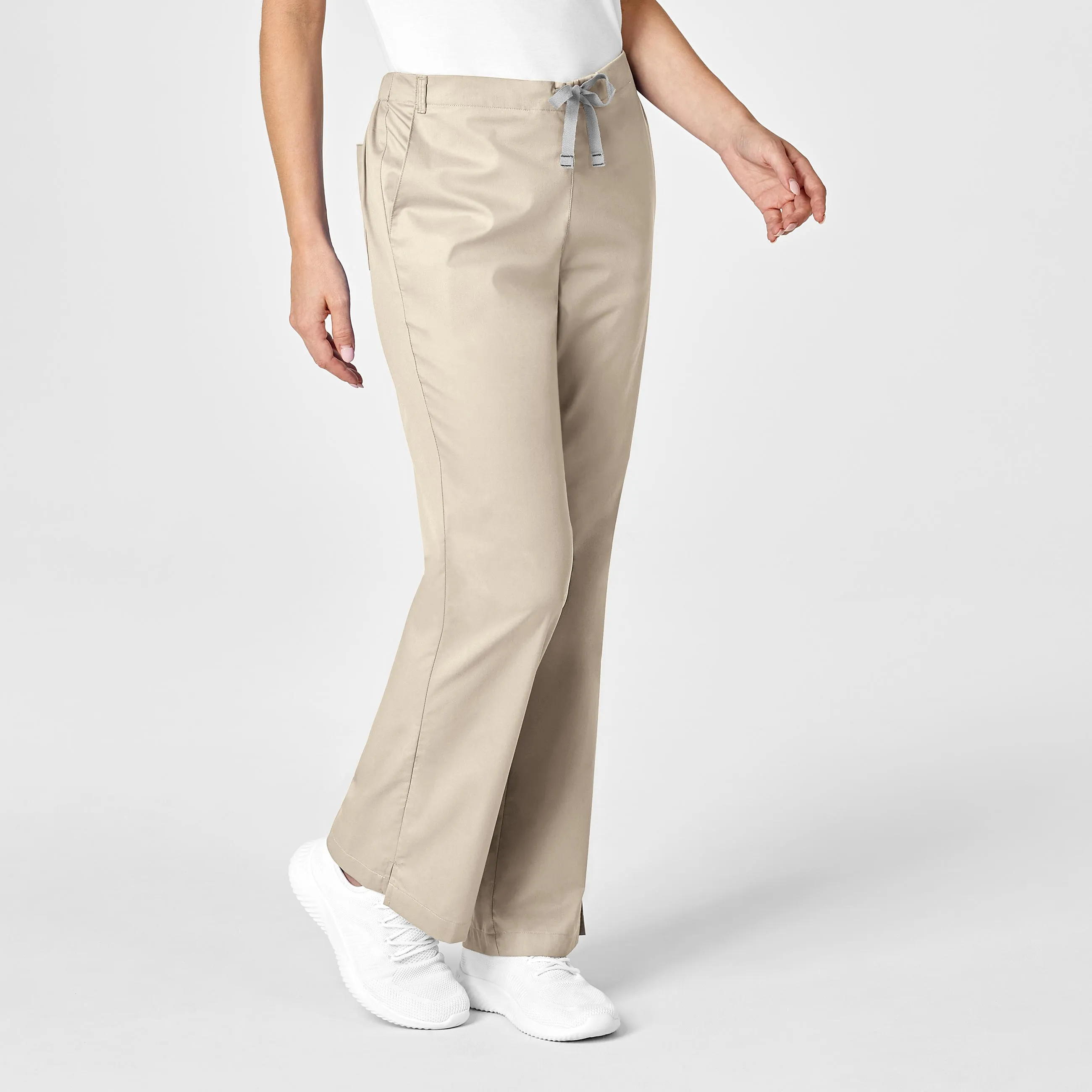 WonderWORK Women's Flare Leg Scrub Pant - Khaki