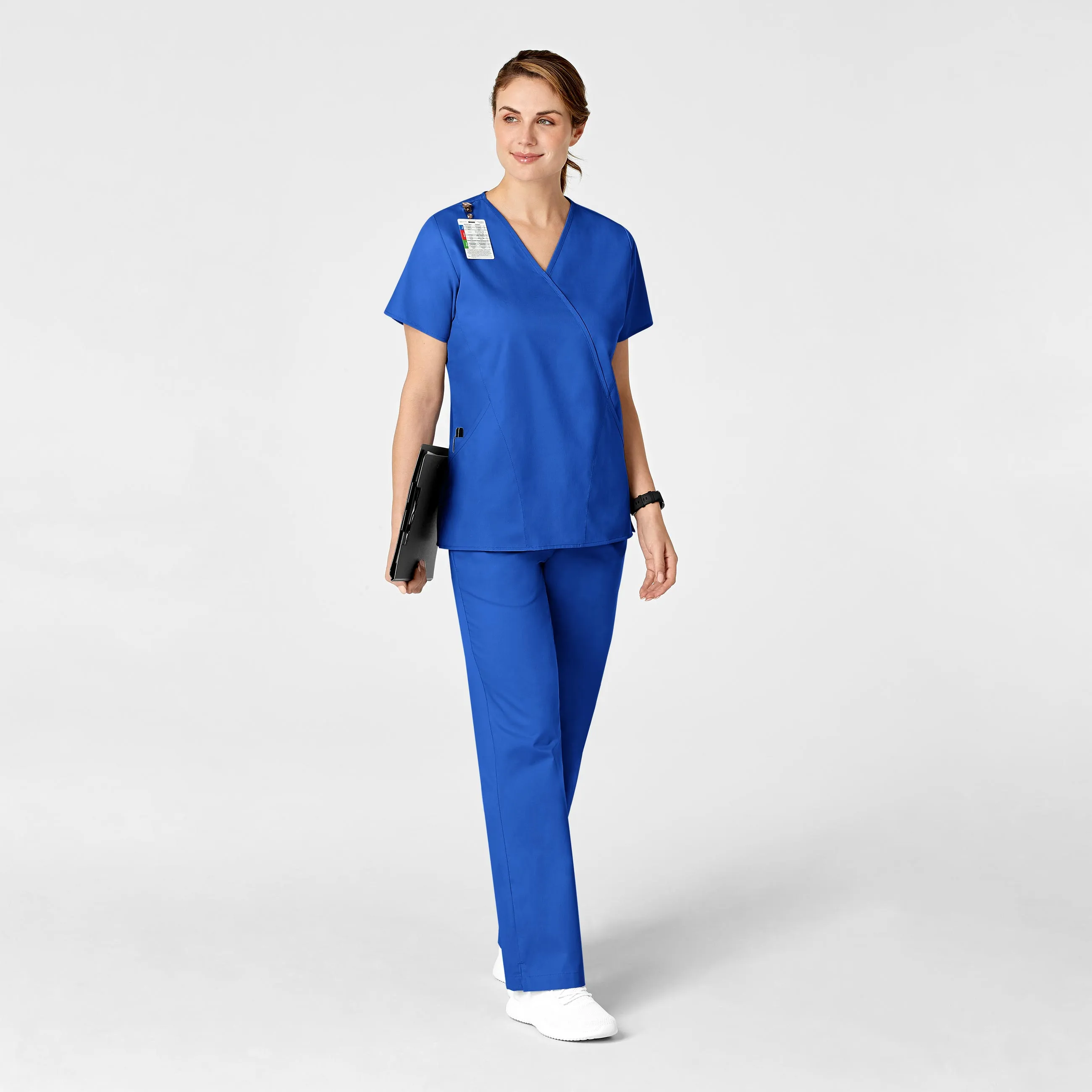 WonderWORK Women's Flare Leg Scrub Pant - Royal