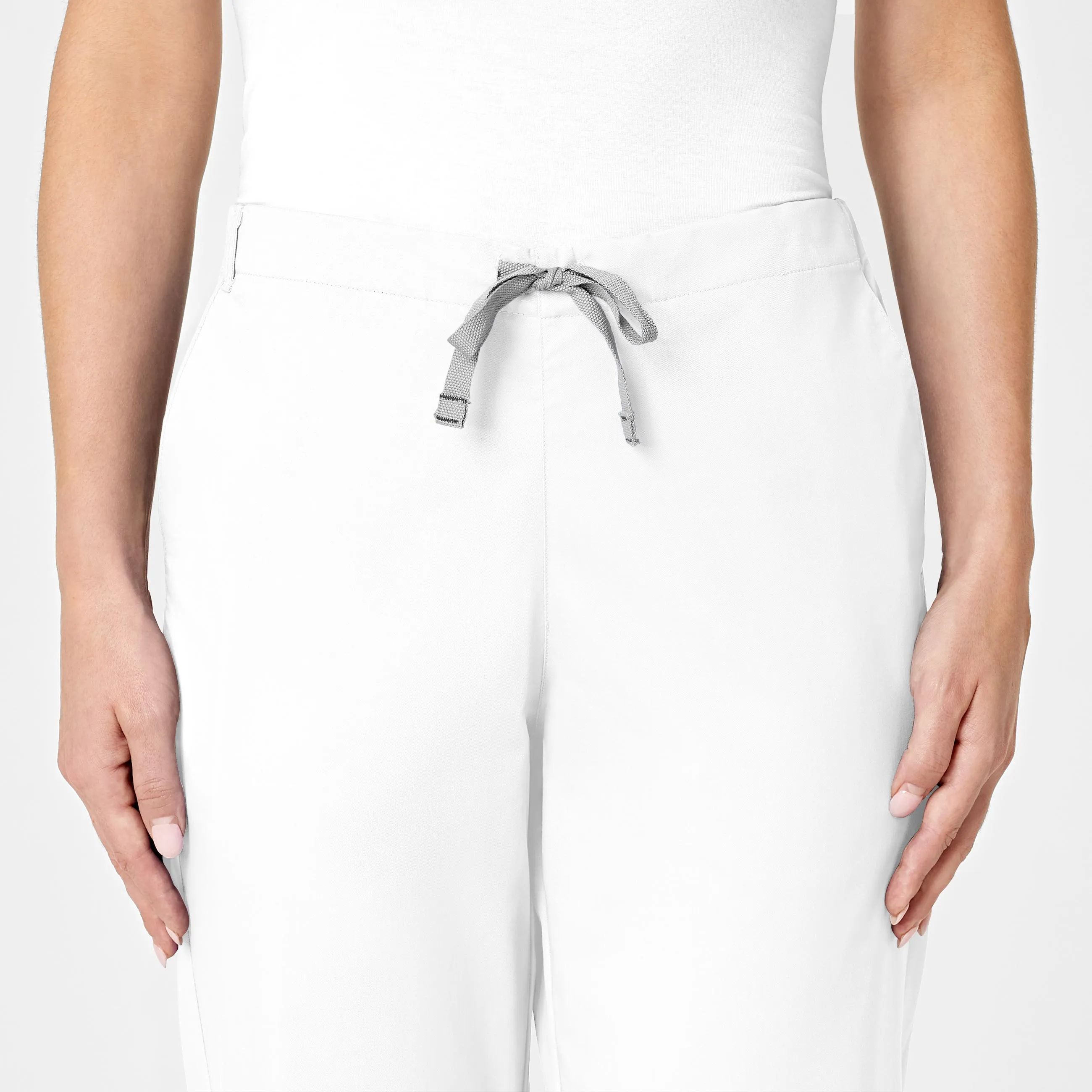 WonderWORK Women's Flare Leg Scrub Pant - White