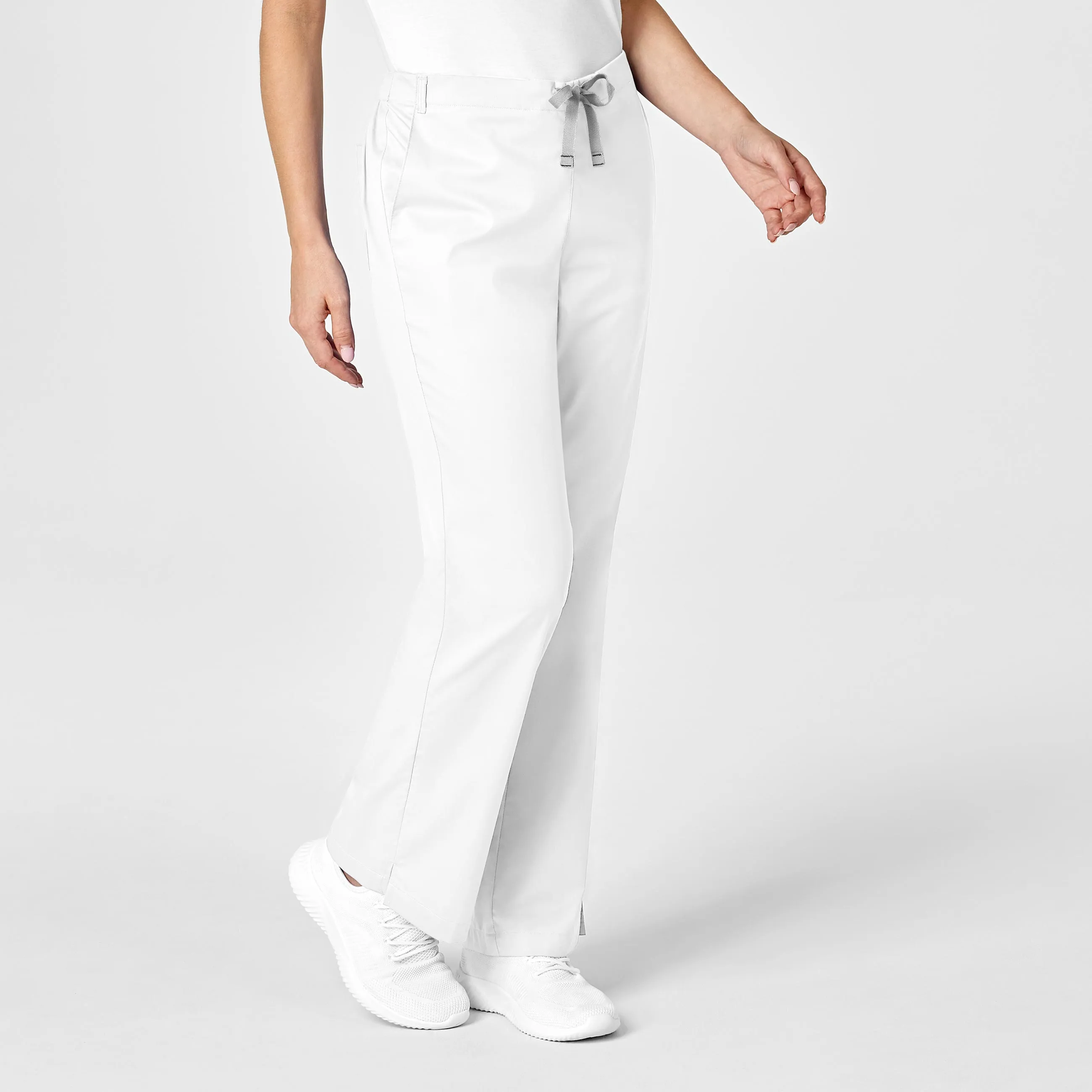 WonderWORK Women's Flare Leg Scrub Pant - White